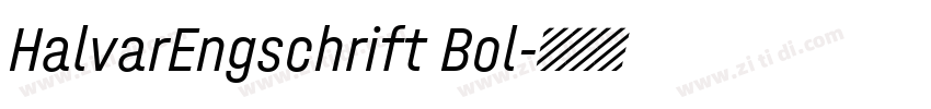 HalvarEngschrift Bol字体转换